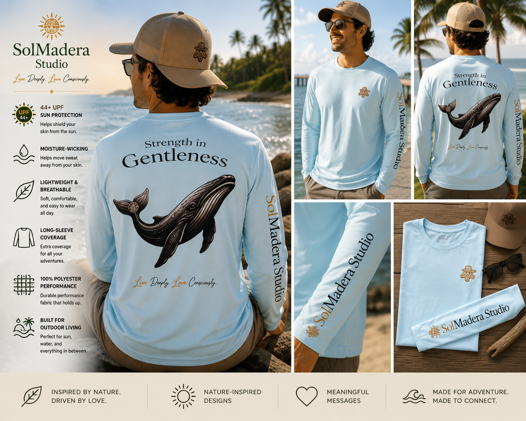 Strength in Gentleness — Whale Performance Long Sleeve Shirt