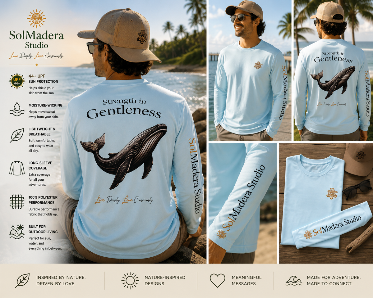 Strength in Gentleness — Whale Performance Long Sleeve Shirt