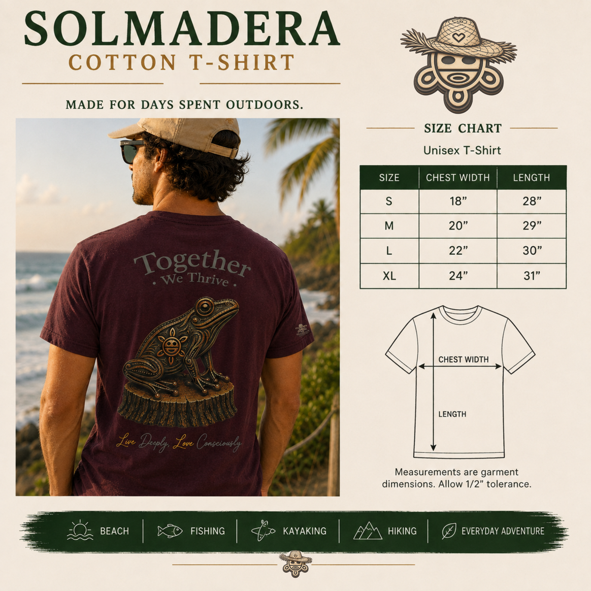 Together We Thrive — Coquí Cotton T-Shirt