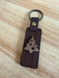 Christmas Tree — Handcrafted Wood Keychain